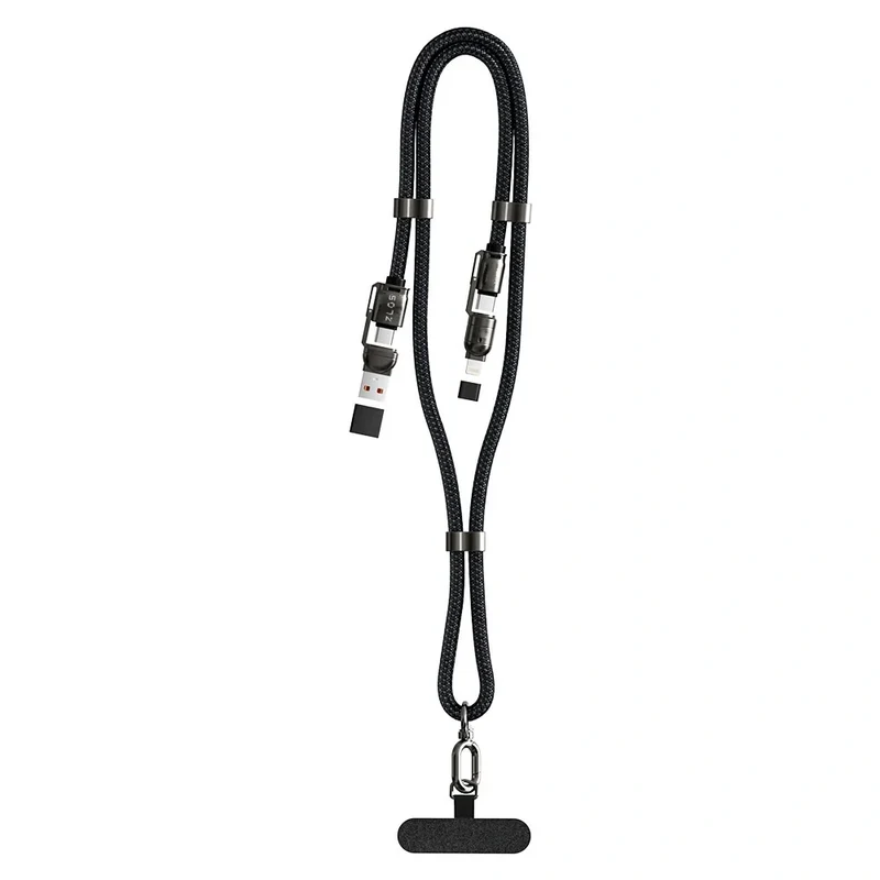 ZLOS ZC17 4-in-1 65W Charging Lanyard Adjustable Strap Techlyte