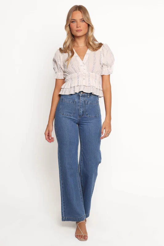 Rollas Sailor Jeans Long - Ashley Blue 34