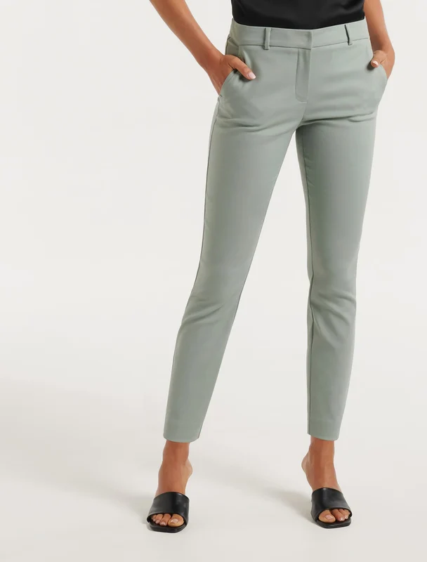 Mindy Petite 7/8th Slim Pants Sage Green 08