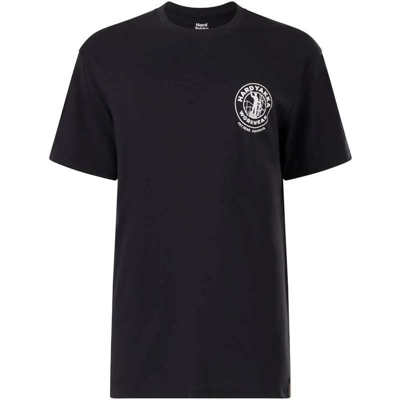 Hard Yakka Heritage Icon Short Sleeve Tee Black / M