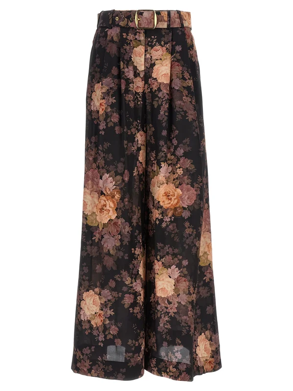 Zimmermann Multicolor Silk Casual Pants 3