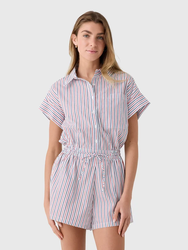 Faithfull The Brand Women's Zion Playsuit US10/AU14 / VENEZIA STRIPE