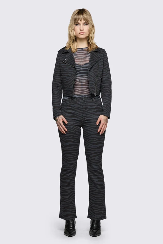 Untamed Stripe Jacket 10 / Grey