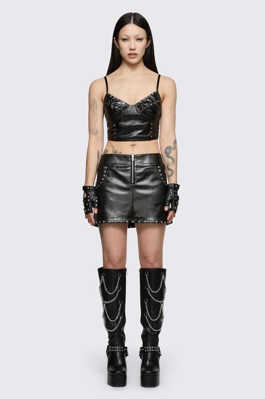 Cindy Mini Skirt 16 / Black