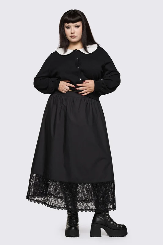Curve Spectre Midi Skirt 24 / Black