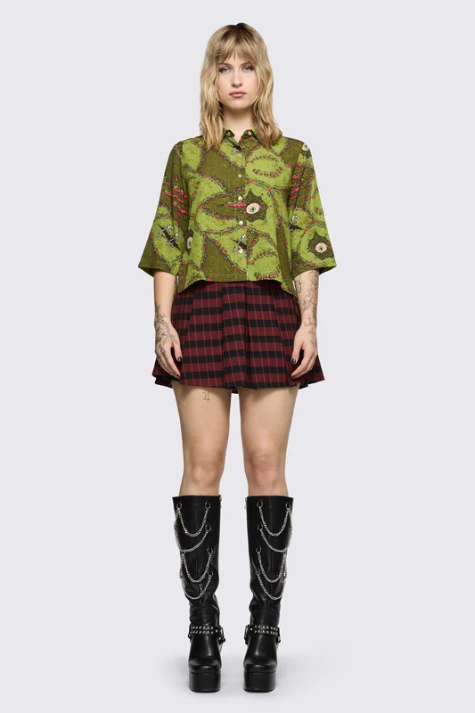 Decay Blouse 10 / Olive