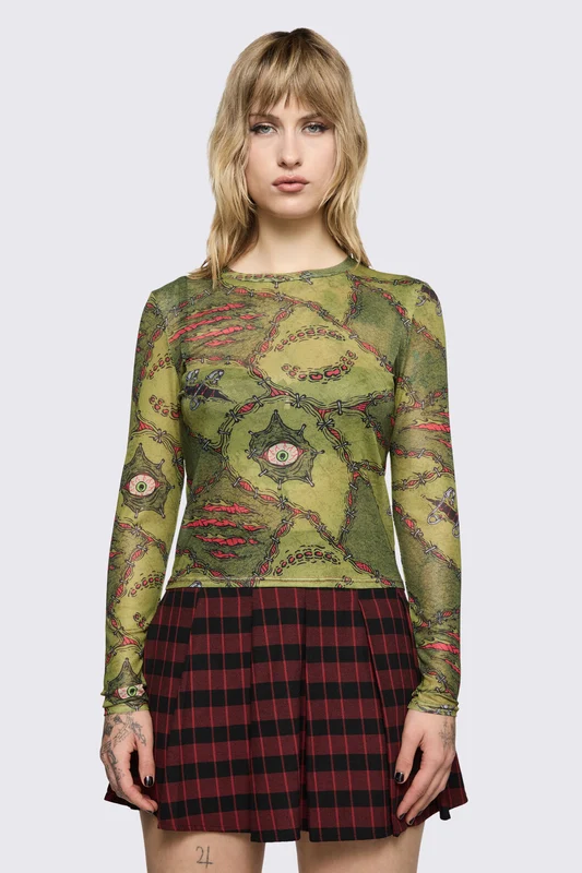 Decay Mesh Top 14 / Olive