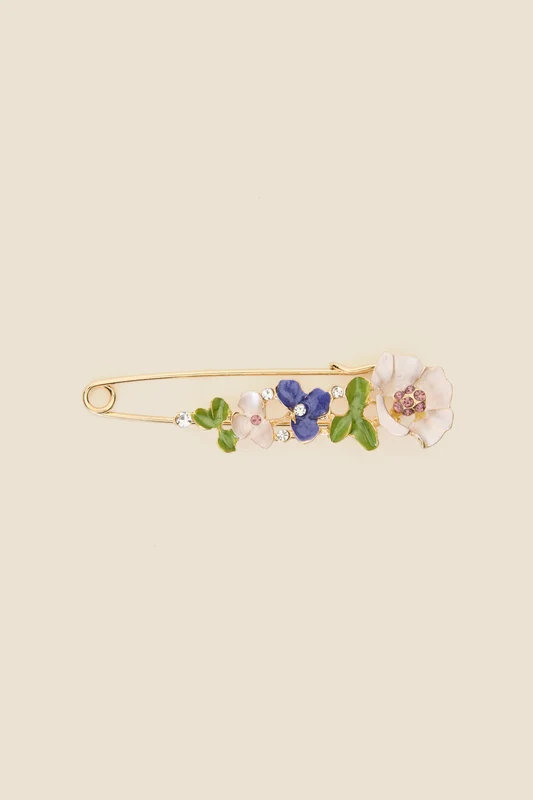 Flower Kilt Brooch Lilac