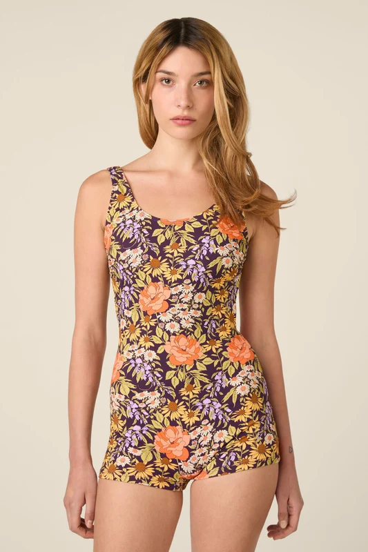 Adelaide Boyleg One Piece 12 / Plum