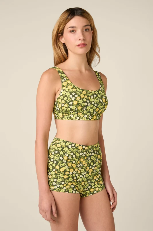 Meadow Bikini Top 10 / Green