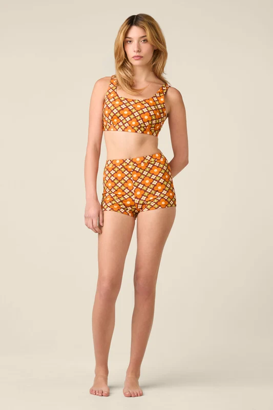 Mimi Geo Boyleg Bikini Bottom 10 / Chocolate