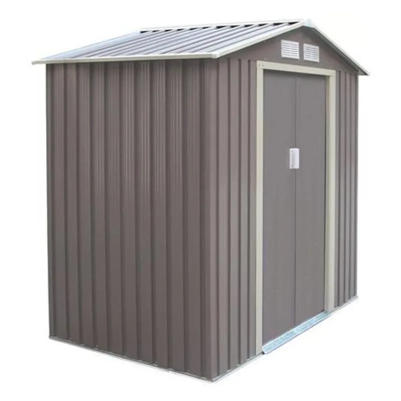 Container Deposito De Aco Cinza Com Ventilacao 201x121x190cm