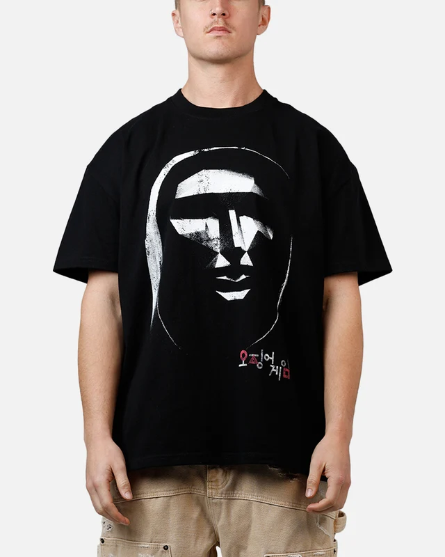 73Studio X Squid Game Front Man Heavyweight T-Shirt Black M