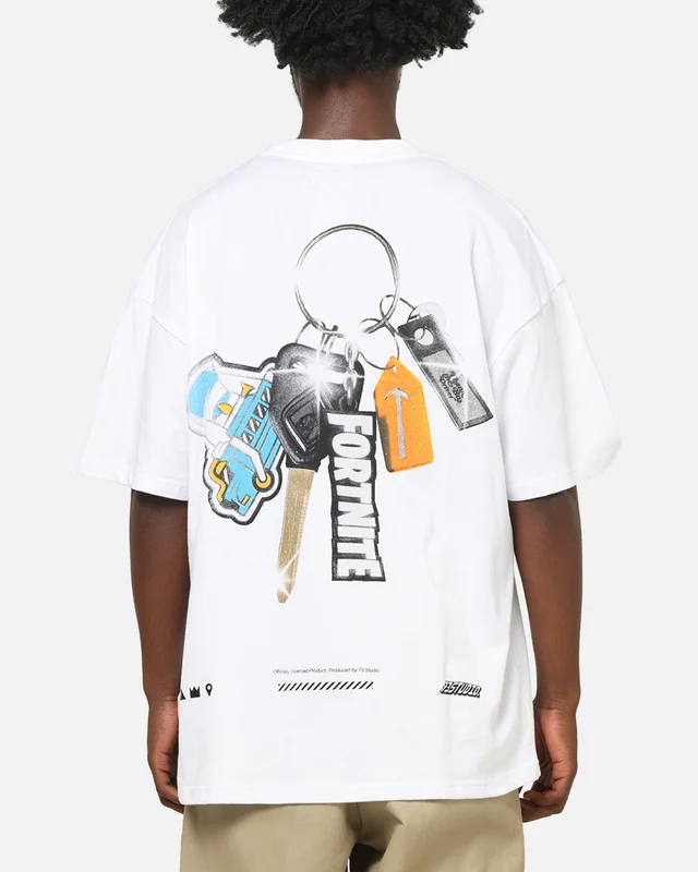 73Studio X Fortnite Thankyou Bus Driver T-Shirt White XS
