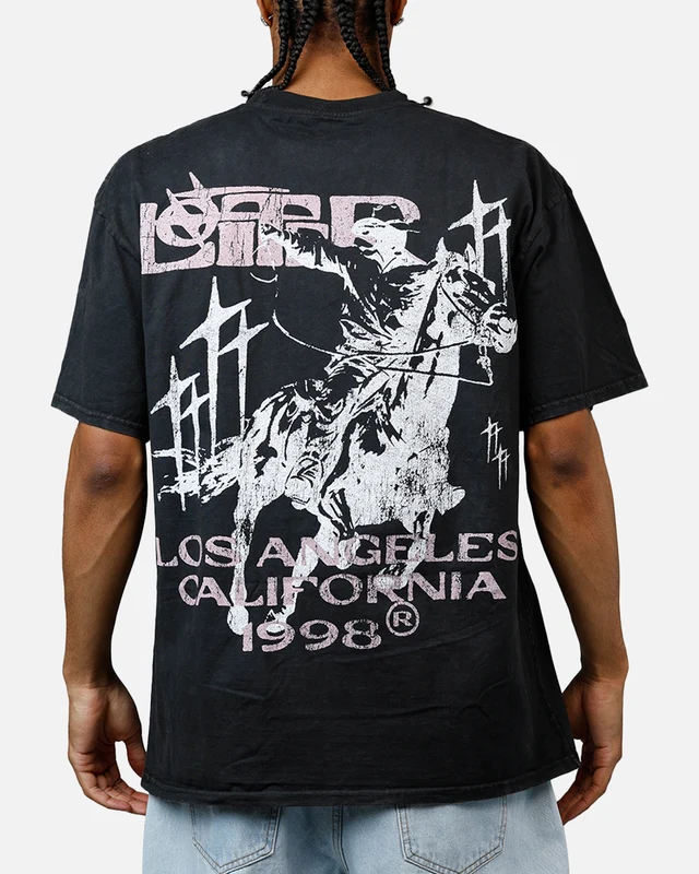 Loiter Dustborn T-Shirt Black Acidwash M