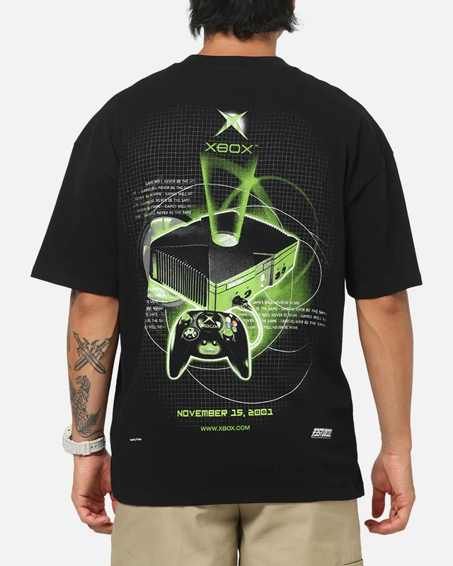 73Studio X Xbox 25th Anniversary 2001 Console T-Shirt Black XL