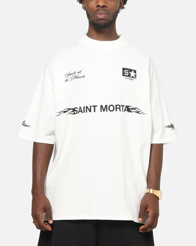 Saint Morta Speed Racing Boxy T-Shirt Off White XL