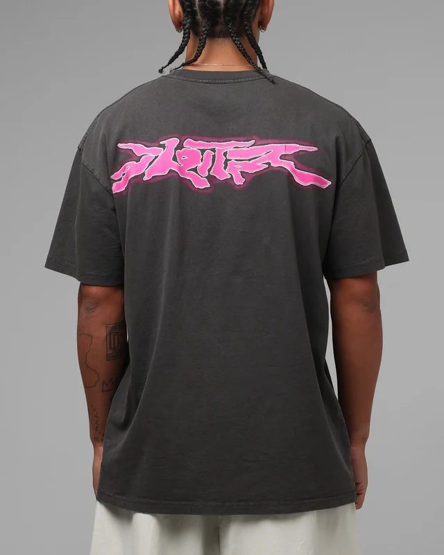 Loiter Cyber Logo T-Shirt Vintage Black S