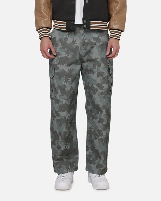 Carrè x Disney Mickey & Friends Cargo Pant Overdyed Camo 32