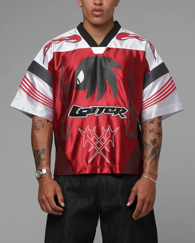 Loiter x Sonic The Hedgehog Knuckles Jersey Red/White S