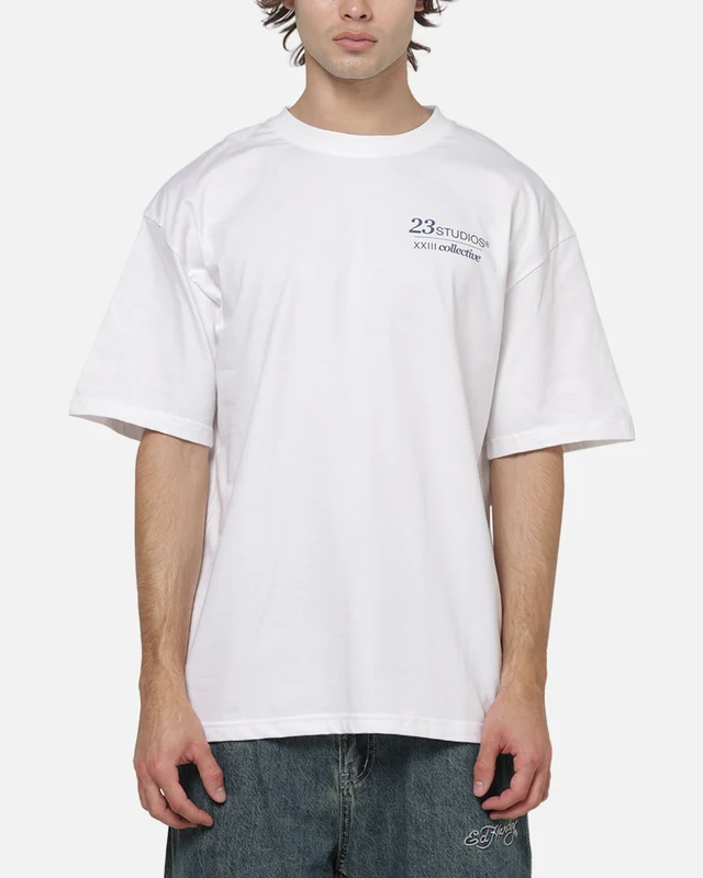 XXIII Collectives T-Shirt White/Navy XS