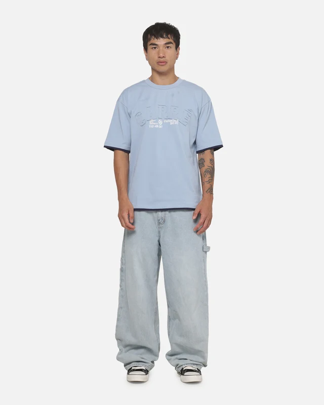 Carre Phys Ed 2 Tone T-Shirt Light Blue L