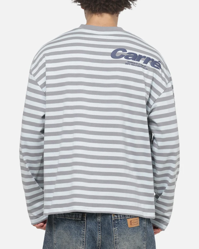 Carre Transmission Long Sleeve T-Shirt Dusty Blue XS