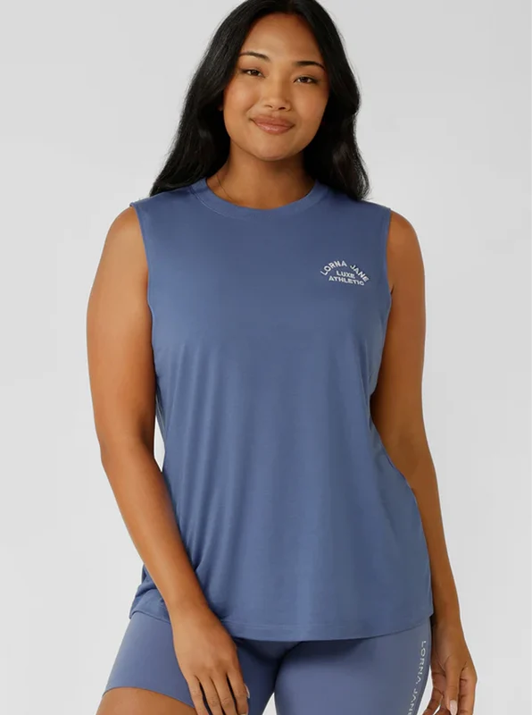 Lotus Muscle Tank BLU/BLU / XL