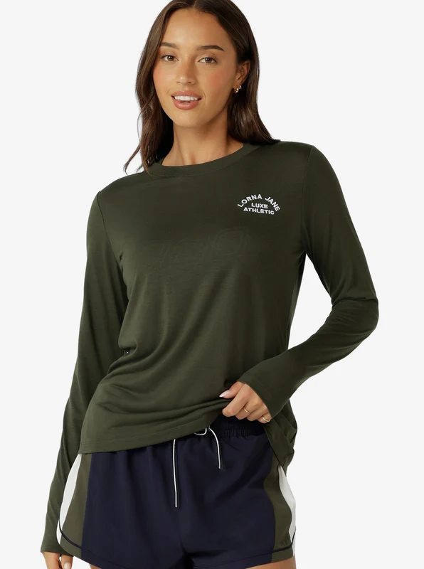 Lotus Long Sleeve Top GRN/GRN / XS