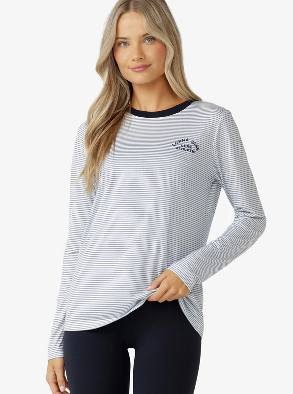 Lotus Limited Edition Long Sleeve Top BLU/BLU / S