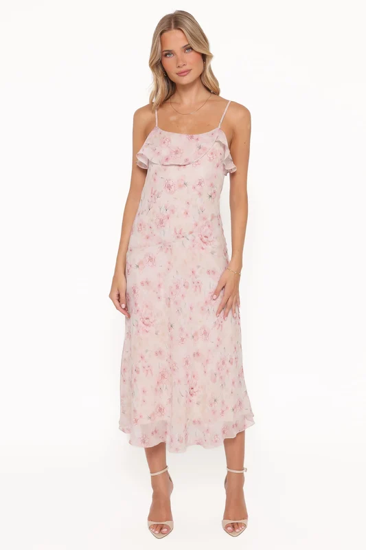 Lizbeth Maxi Dress - Pink Mauve Floral M