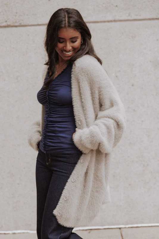 Saoirse Oversized Cardigan - Camel XS/S