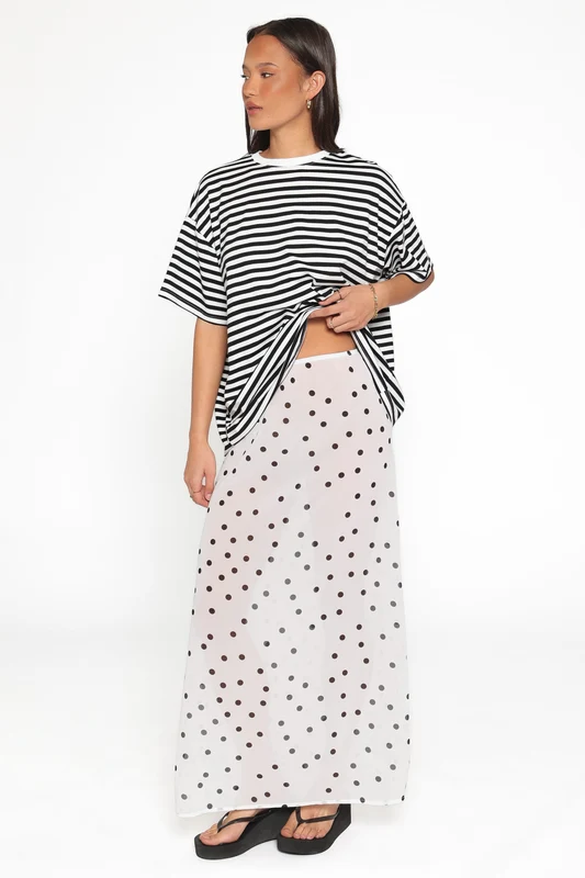 Tammi Skirt Set - White Black L