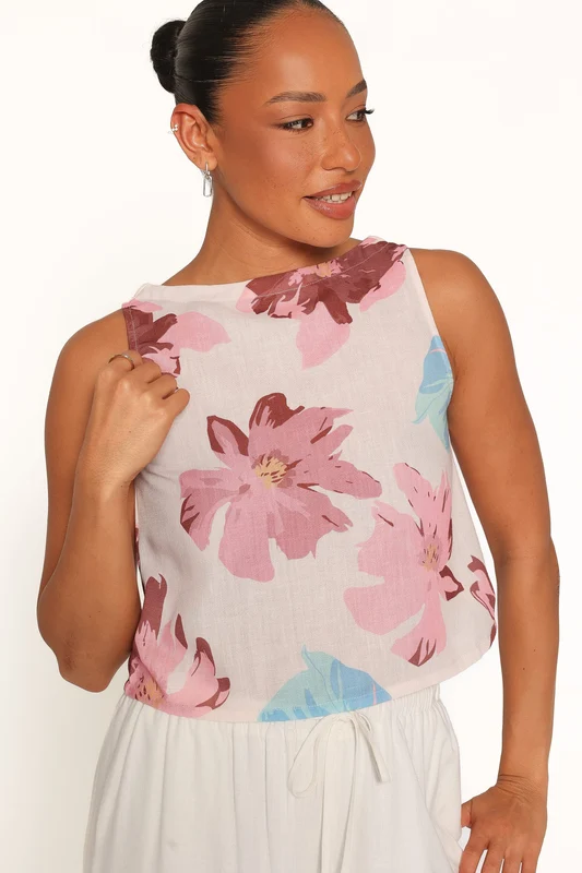 Leni Top - Pink Floral XS