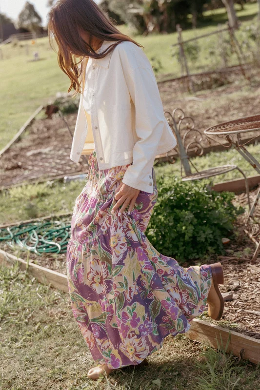 Poppi Boxy Crop Jacket - Ivory XXL
