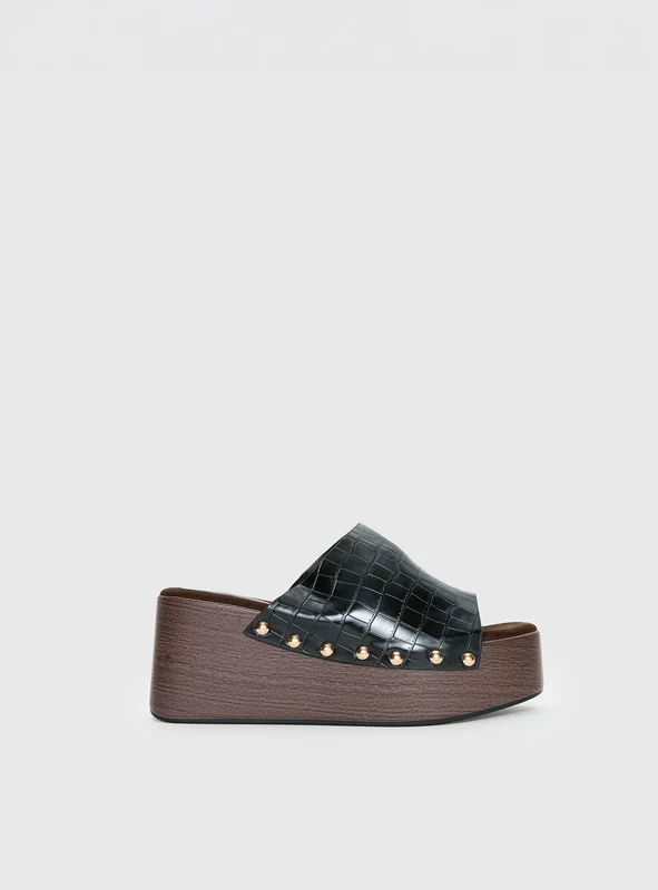 Therapy Imani Platform Sandals Black SHOE US 6 / Black