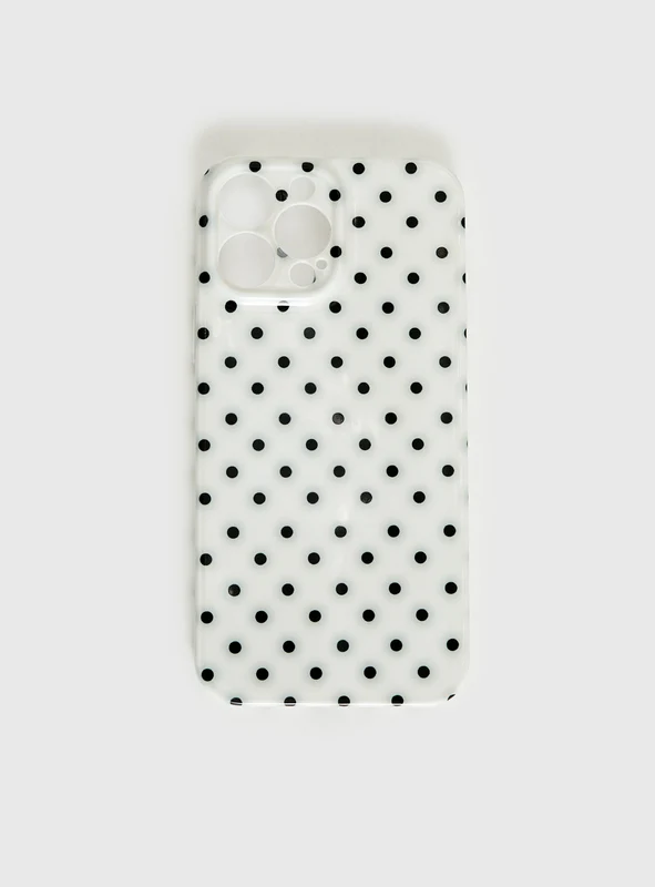 What You Wanted Iphone Case Cream Polka IPHONE 12 / Cream Polka