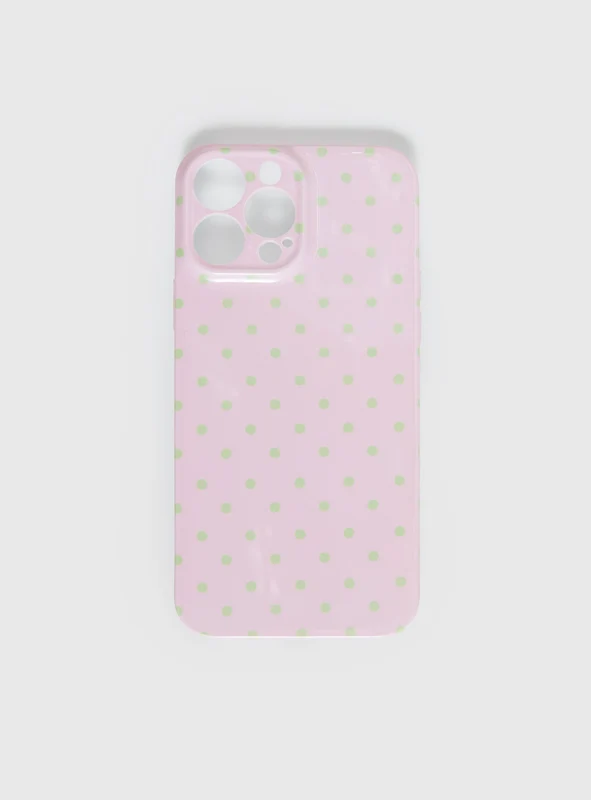 What You Wanted Iphone Case Pink Polka IPHONE 15 PRO MAX / Pink Polka