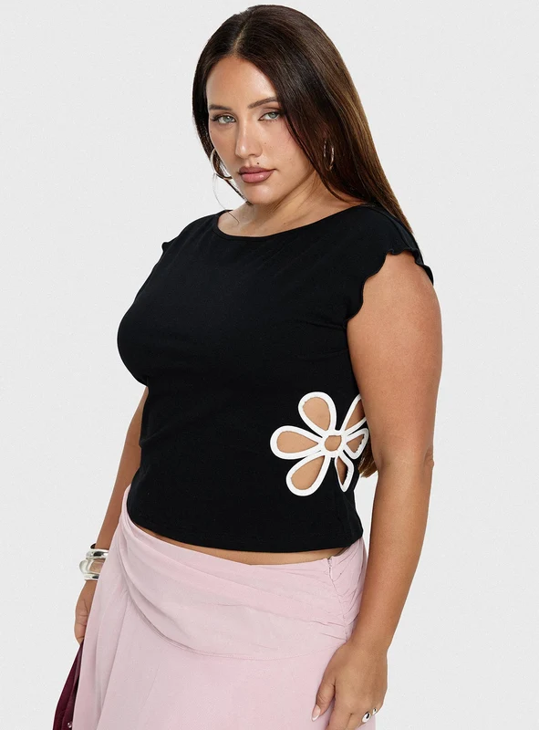 Currents Cut Out Detail Top Black Curve AU 20 / Black