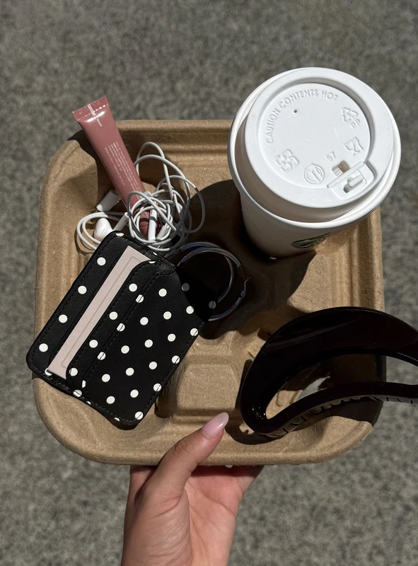 Kiss Of Life Cardholder Black Polka ONE SIZE / Black Polka