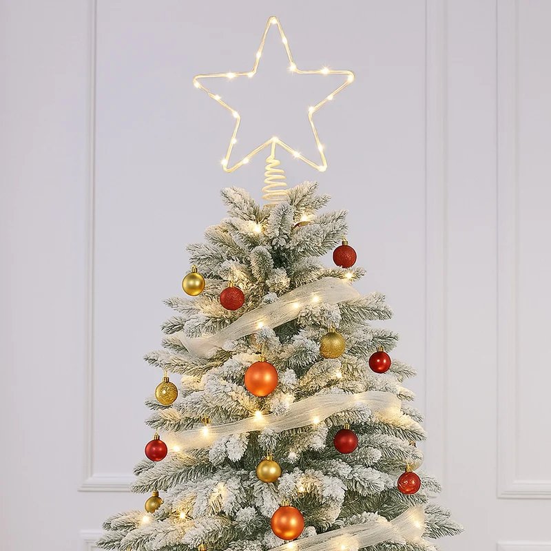 Lexi Lighting Lit Star Tree Top Christmas Lights (Battery Operated) Lightsup Online