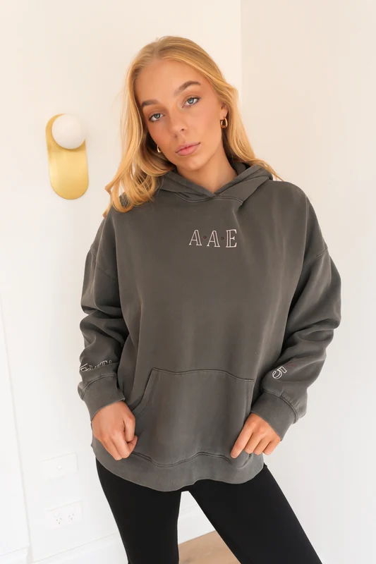Dolce Relaxed Hoodie Charcoal AU 12