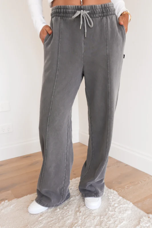 AAE Vintage Wide Leg Trackpant Charcoal AU 12