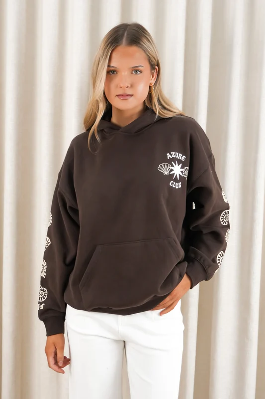 Azure Club Relaxed Hoodie Brown AU 8