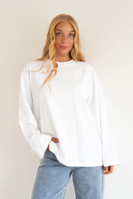 Core Long Sleeve Tee White White / AU 6