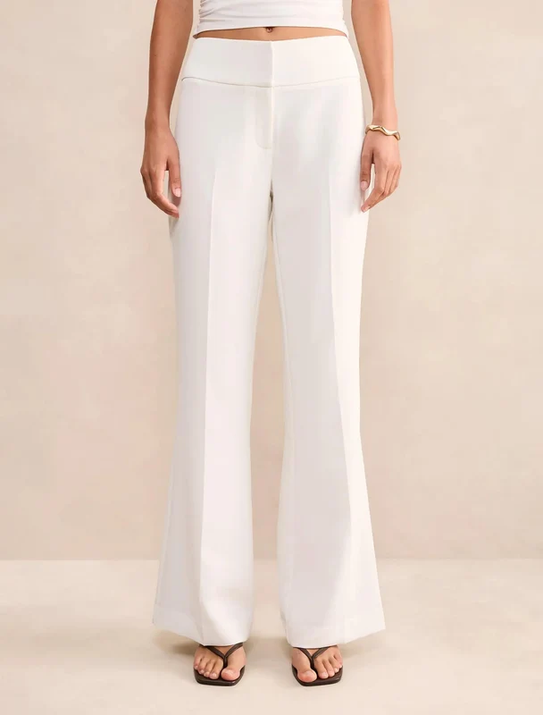 Devon Flared Pants Porcelain 08