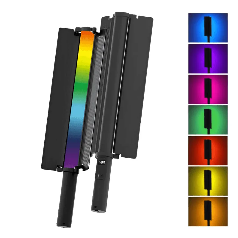 Iluminador Bastão LED LP600 RGB Light Wand 24W Barndoor Bluetooth e Bateria Interna