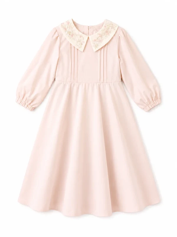 LITTLE TEMPEST PINK BEADED TAFFETA GOWN 6