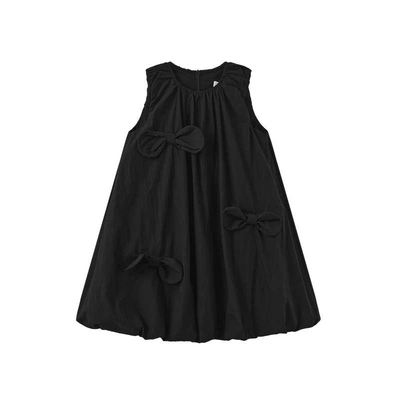 LILOU BLACK BOW BUBBLE JUMPER 3