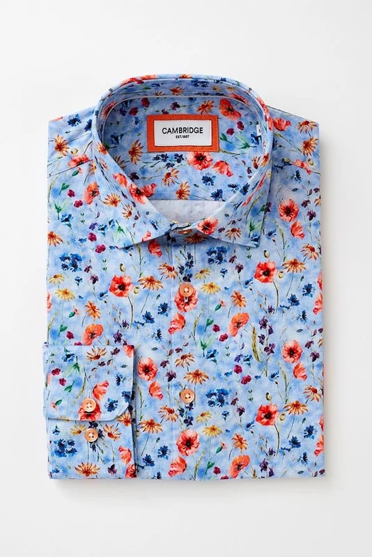 Cambridge Mens Sorrento Shirt - Blue Blue / XL